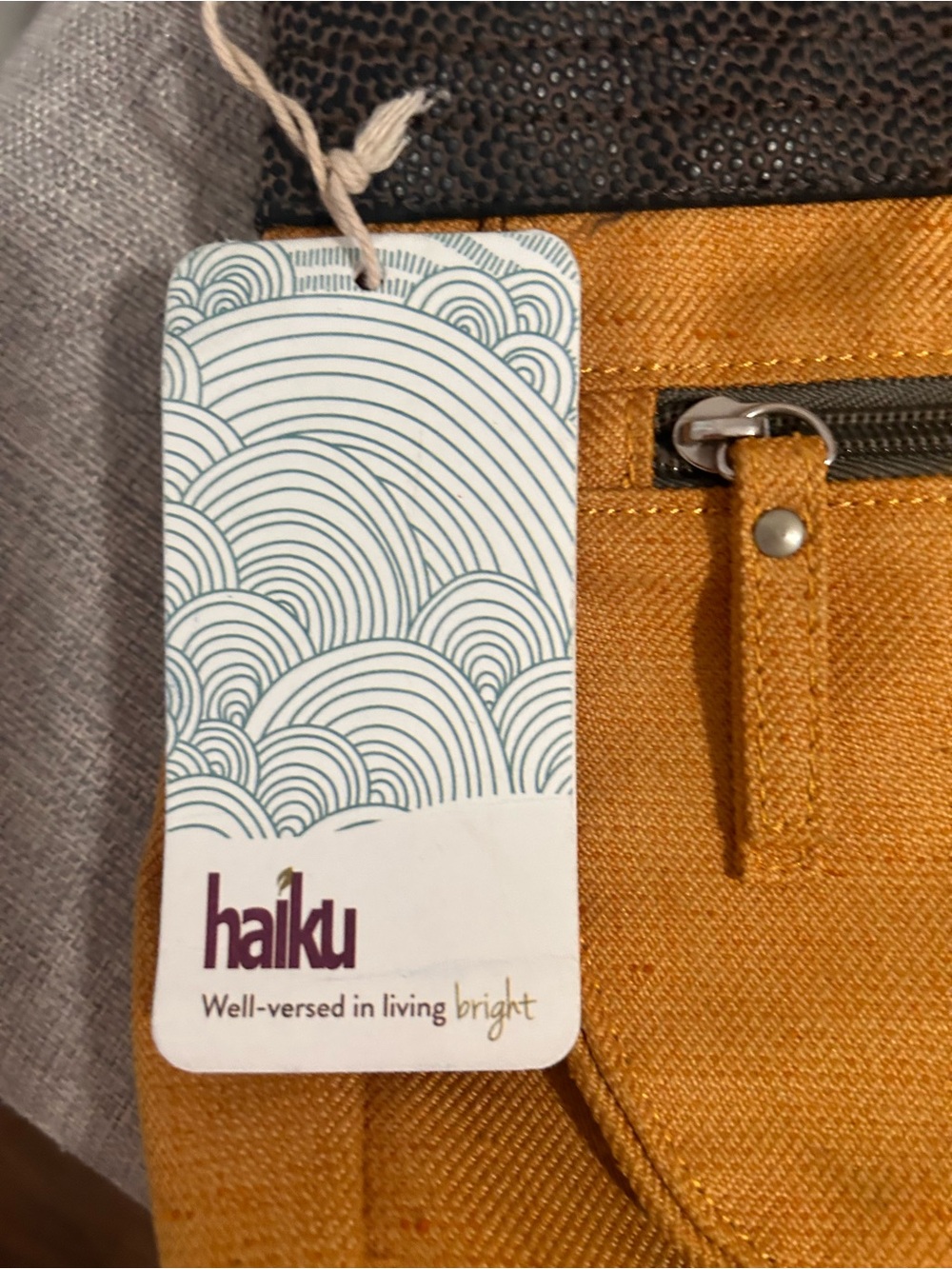 Haiku Mustard Yellow Crossbody Bag - Picture 2 of 8